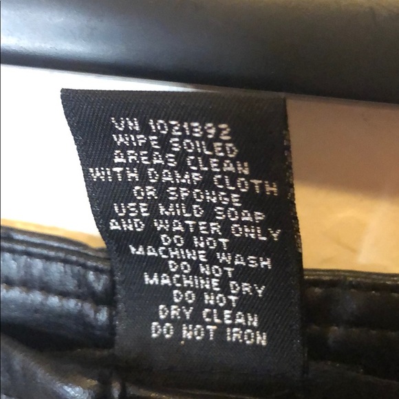 NWT Leather Pants Black Size 12 Faux Leather - Picture 8 of 8